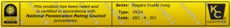 example NFRC permanent label